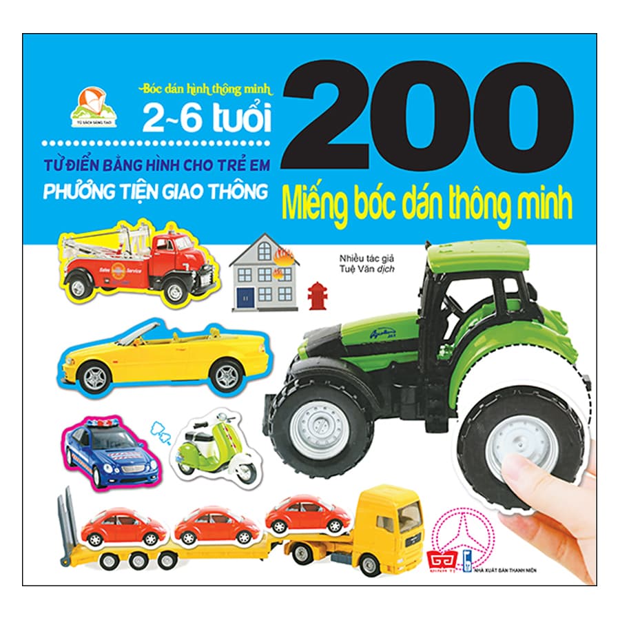 Sách 200 Miếng Bóc Dán Thông Minh Phương Tiện Giao Thông Tái Bản 2018