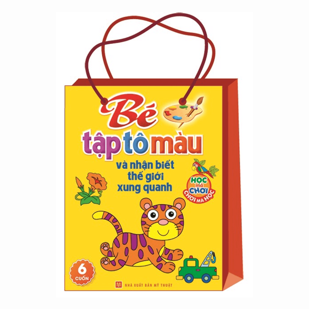 Sách Bé tập tô màu và nhận biết thế giới xung quanh túi 6C