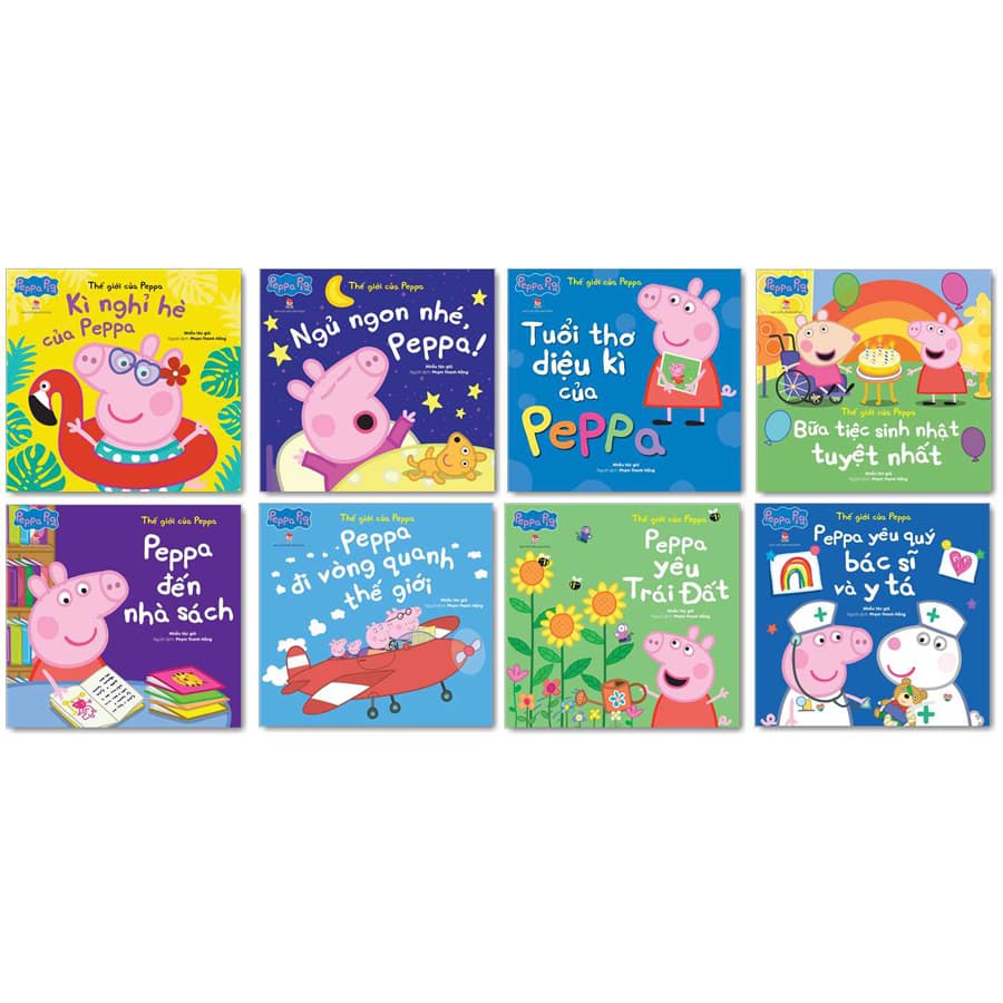 Combo Thế Giới Của Peppa Khổ 24 x 23 cm 8 Cuốn