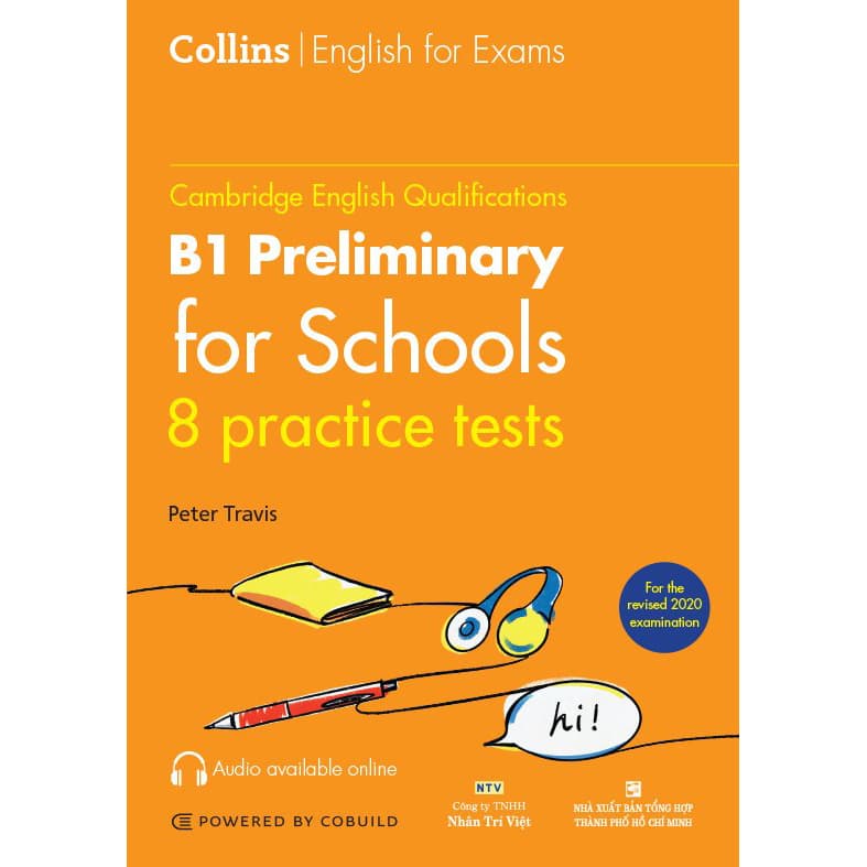Sách B1 Preliminary for Schools 8 Practice Tests Quét mã MP3 để nghe file