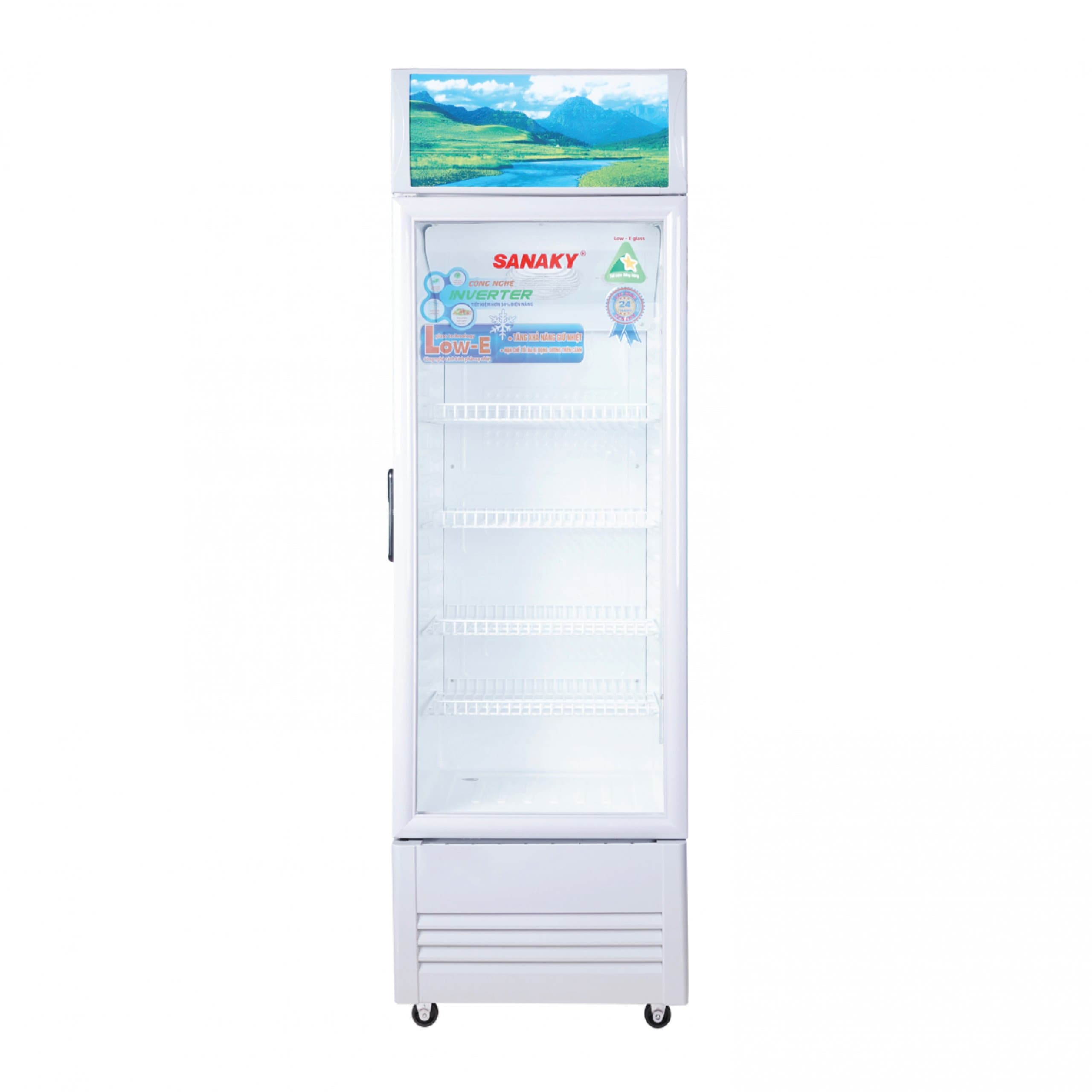 TỦ MÁT SANAKY INVERTER 340 LÍT VH 408K3L NHÔM LOW E R600A