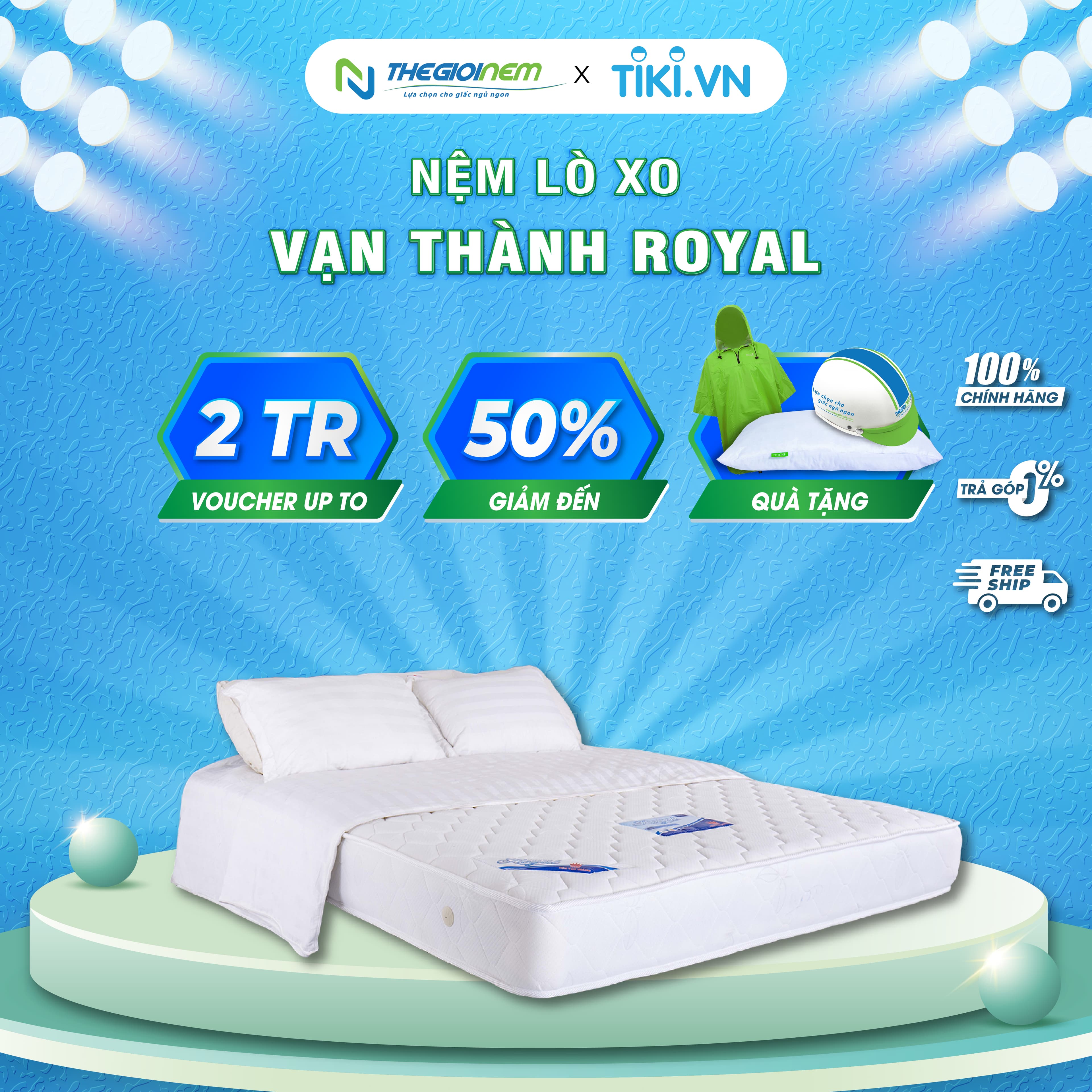 Nệm Lò Xo Vạn Thành Royal 160x200x22cm