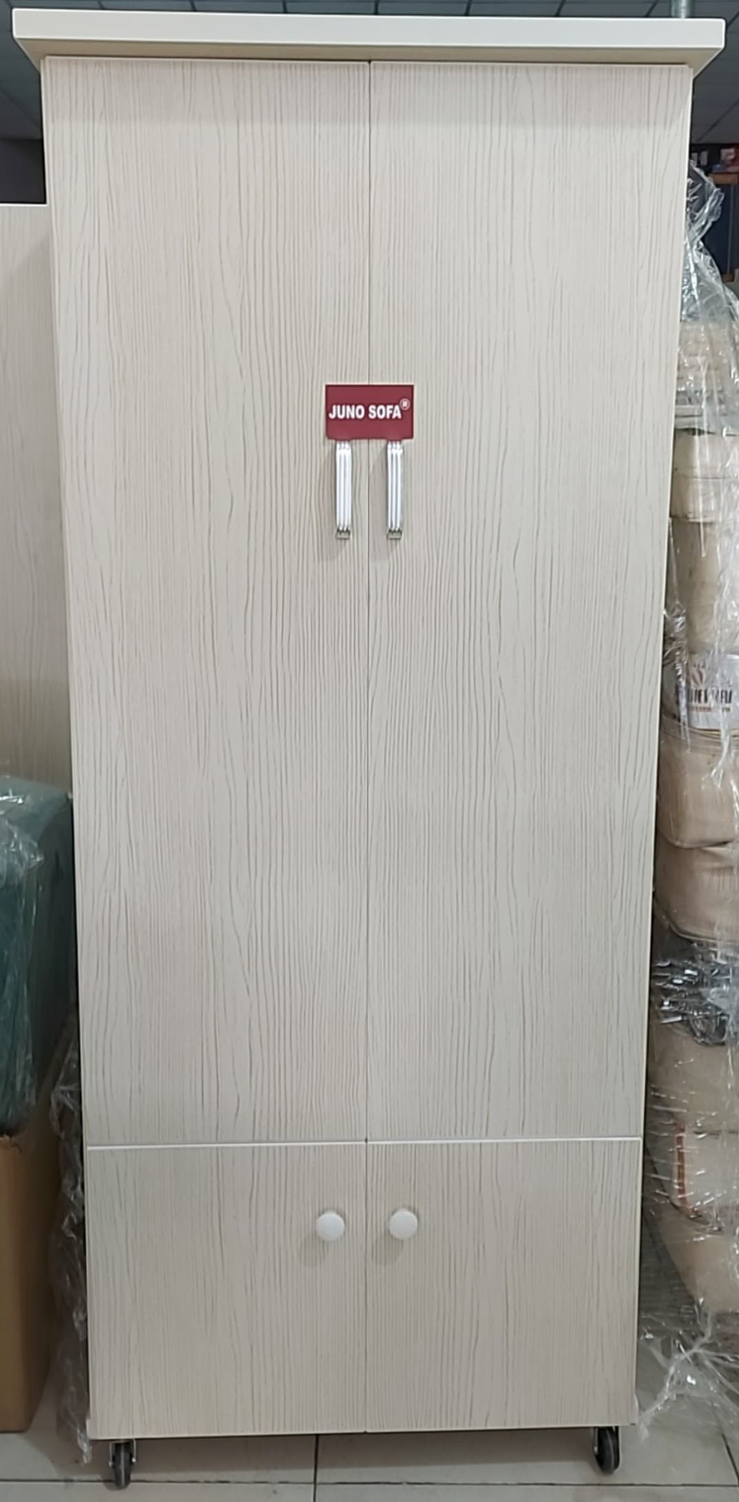 Tủ áo nhỏ xinh Juno Sofa ngang 85 x Cao 1m6 x sâu 45 cm màu sồi