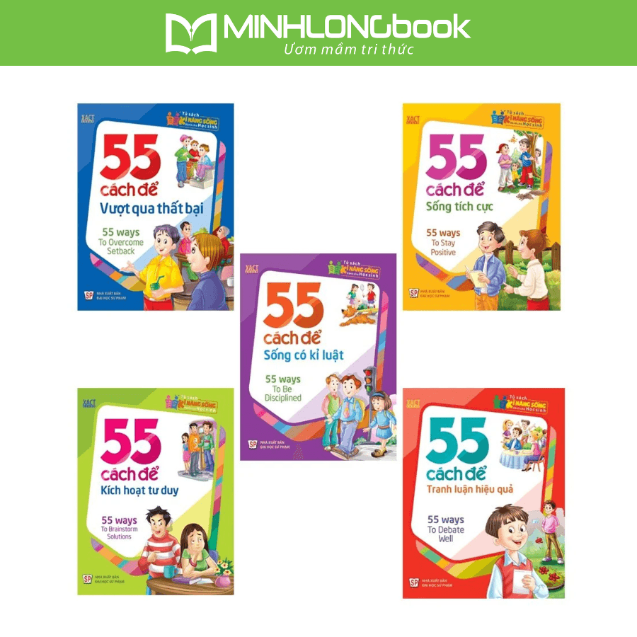 Combo TSKNDCHS 55 Cách Để Vượt Qua Thất Bại Để Sống Tích Cực Để Sống Có Kỉ Luật Để Kích Hoạt Tư Duy Để Tranh Luận Có Hiệu Quả