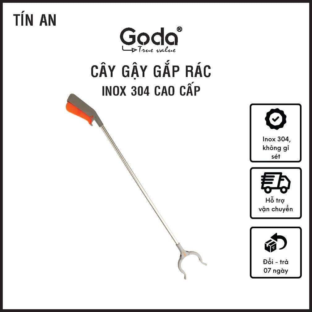 Gậy Gắp Rác Inox 304 Cao Cấp Goda GD 130 Inox 304