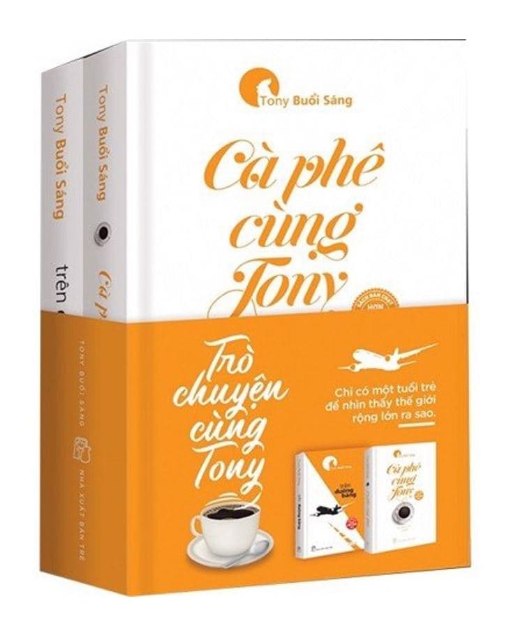 Combo 02 cuốn Trò chuyện cùng Tony trên đường băng và cà phê