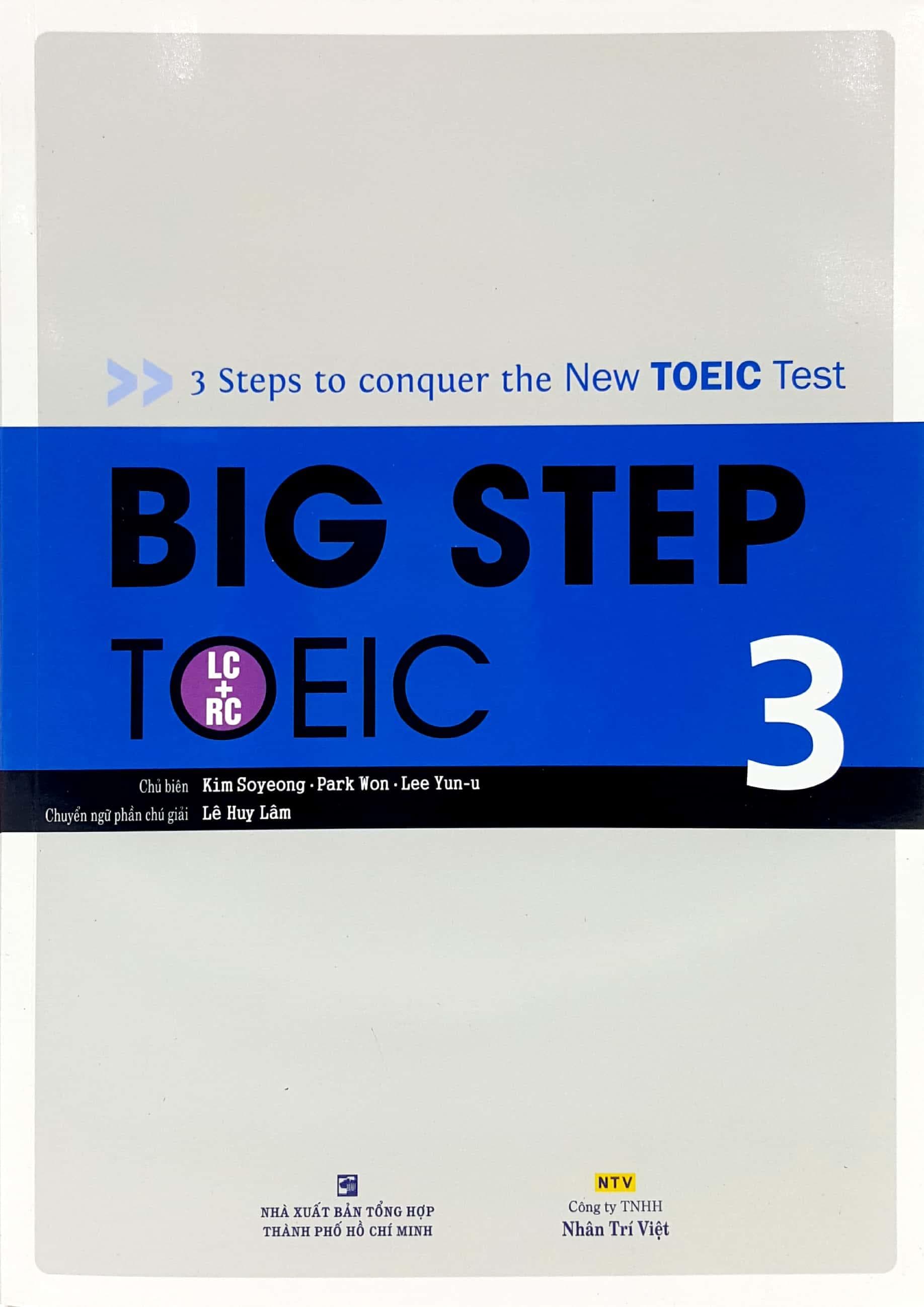 Sách Big Step TOEIC 3 LC RC Kèm CD