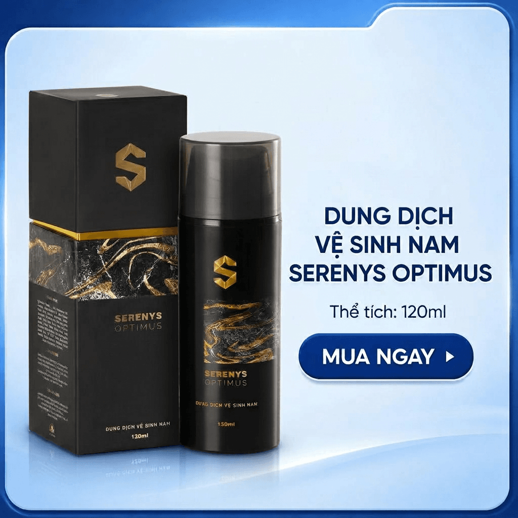 Dung dịch vệ sinh khử mùi phụ khoa nam giới SERENYS OPTIMUS 120ml