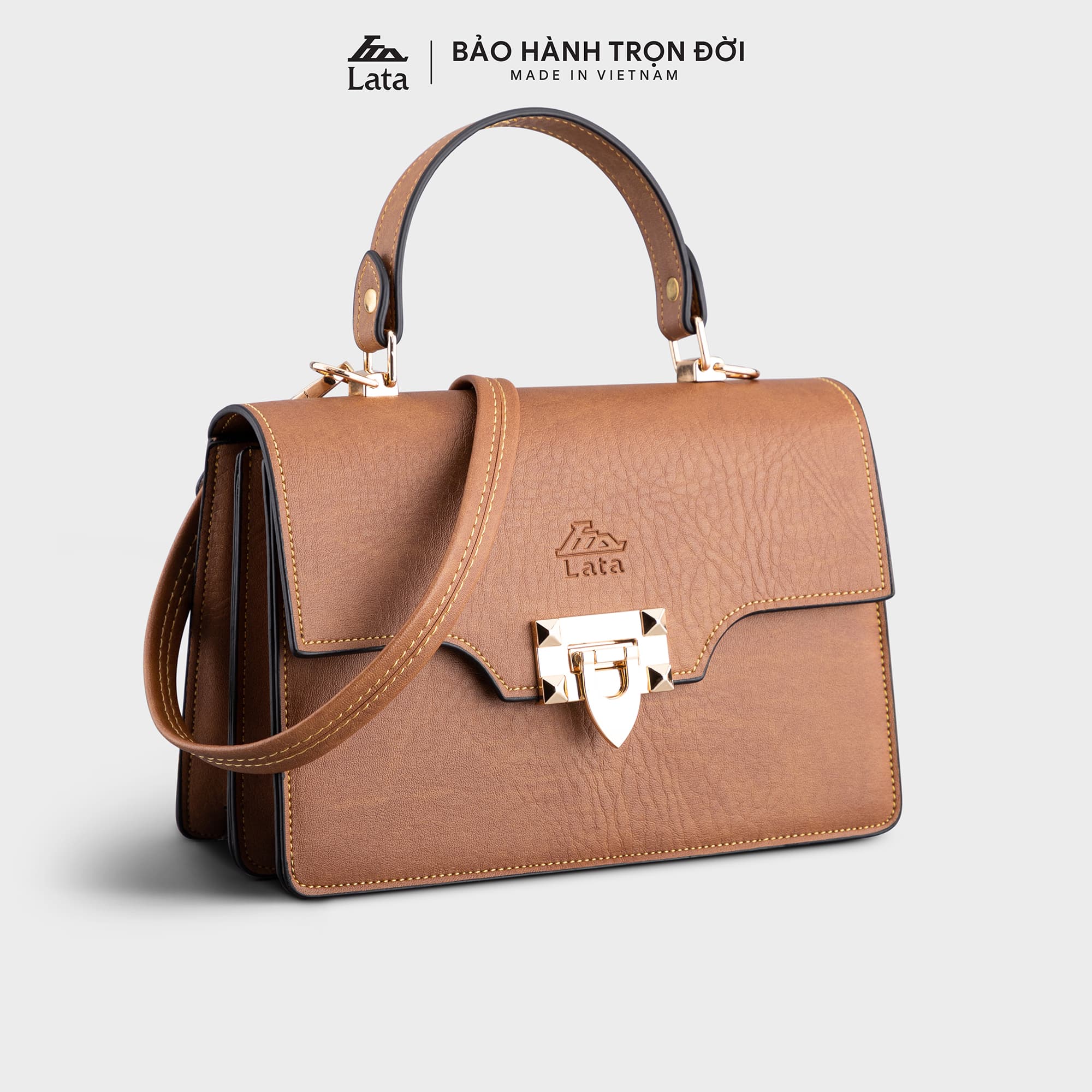 Túi Lata Thời trang nữ đi chơi size 21 Túi đeo chéo nữ HN89 Bò nhạt