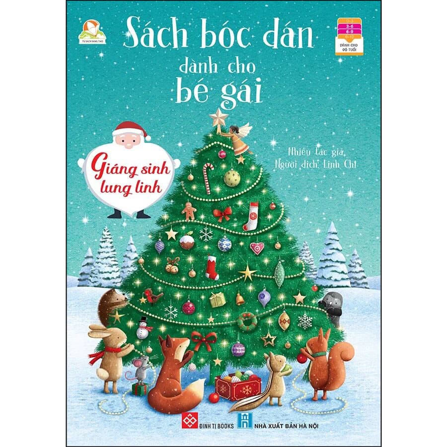 Sách Bóc Dán Dành Cho Bé Gái Giáng Sinh Lung Linh
