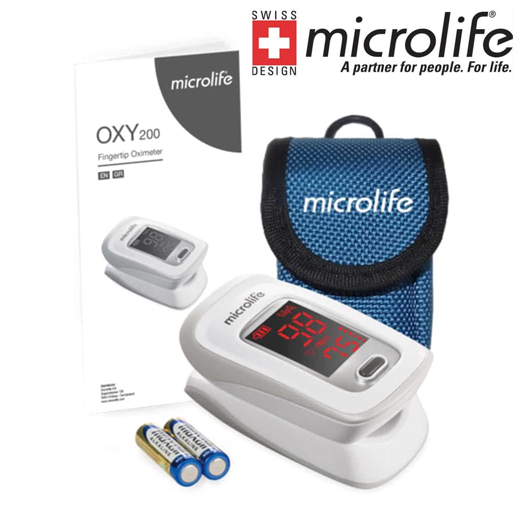 Máy đo nồng độ OXY trong máu và nhịp tim Microlife SPO2 OXY200 Thụy Sĩ