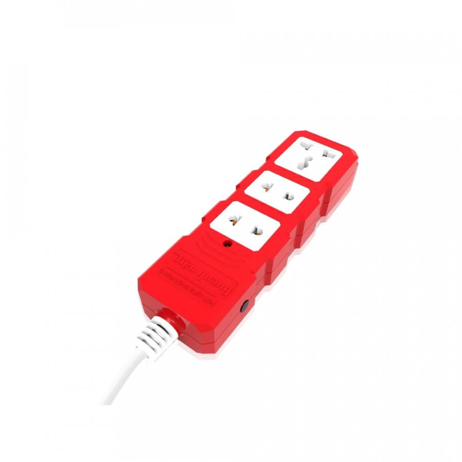 Ổ cắm công suất lớn Điện Quang ĐQ ESKHP 3RW 5M 3 lỗ màu đỏ trắng dây dài 5m