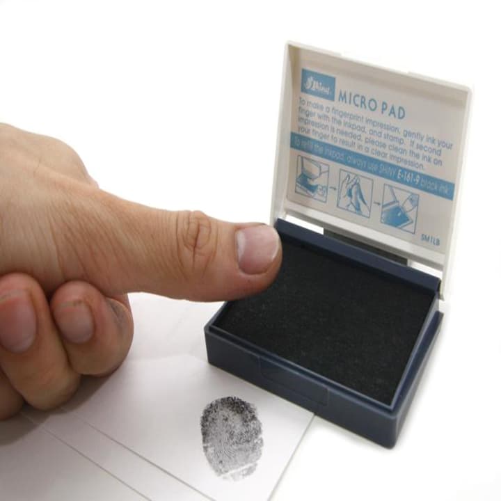 Hộp dấu lăn tay hình chữ nhật MicroPad Shiny ĐEN