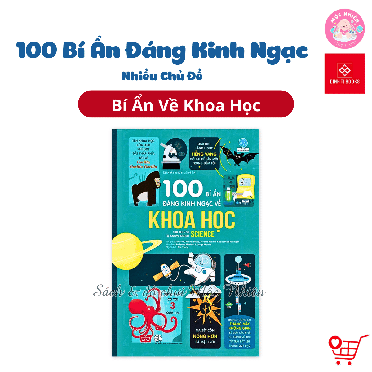 Sách Thiếu Nhi 100 Bí Ẩn Đáng Kinh Ngạc Đinh Tị Nhiều chủ đề Khoa học