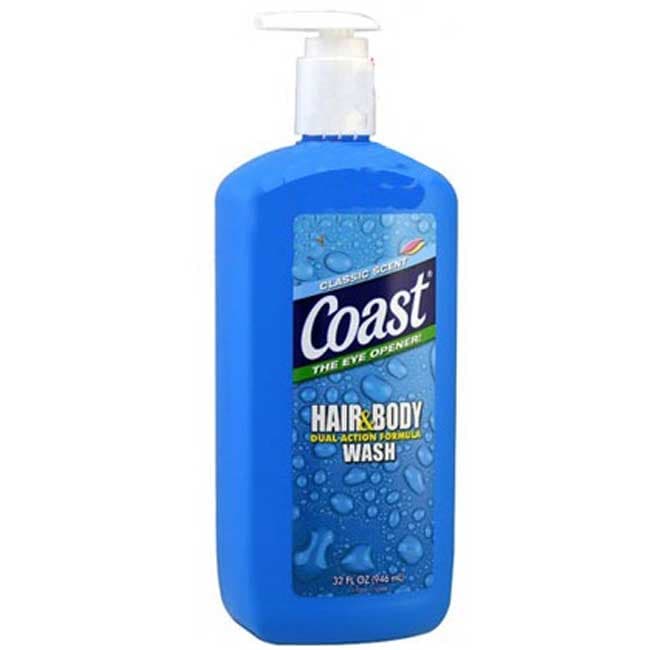 Sữa Tắm Gội Coast Classic Scent Vòi Dành Cho Nam 946ml USA