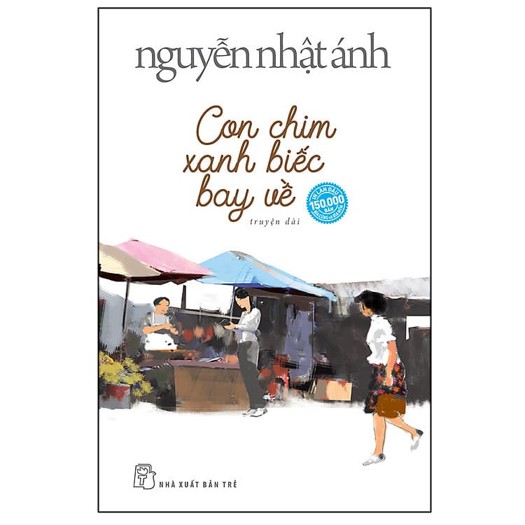 Sách Con Chim Xanh Biếc Bay Về Nguyễn Nhật Ánh Bìa Mềm Bản thông thường tặng kèm 06 Postcard