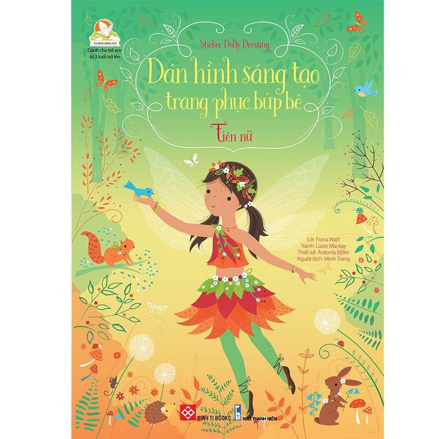 Sticker Dolly Dressing Dán Hình Sáng Tạo Trang Phục Búp Bê Tiên Nữ