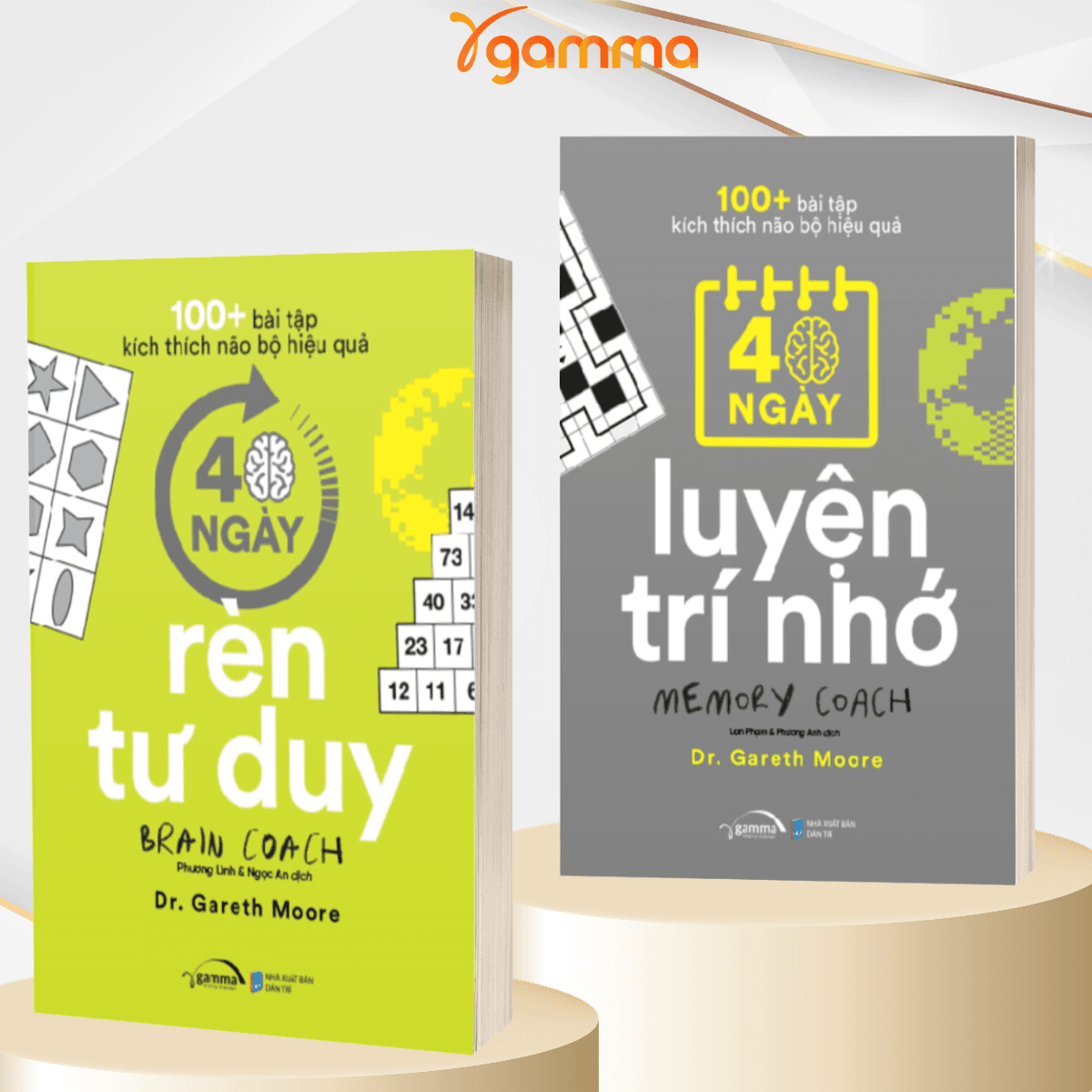 Combo 100 Bài Tập Kích Thích Não Bộ Hiệu Quả 40 Ngày Luyện Trí Nhớ 40 Ngày Rèn Tư Duy
