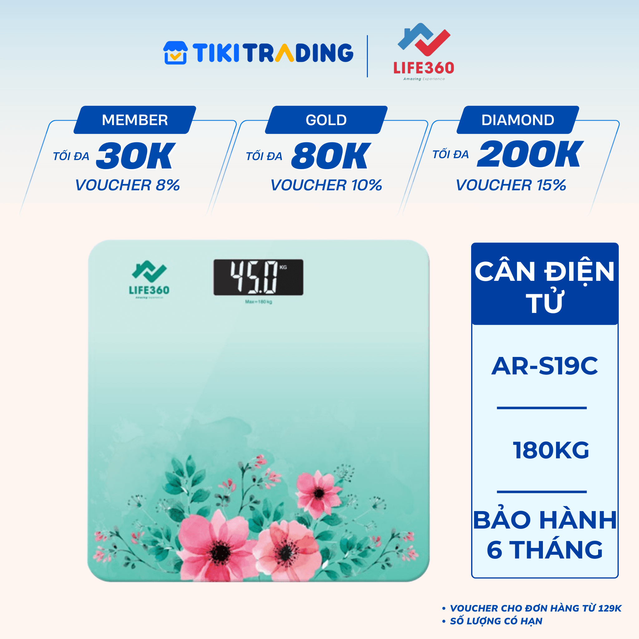 Cân sức khỏe Life360 AR S19C
