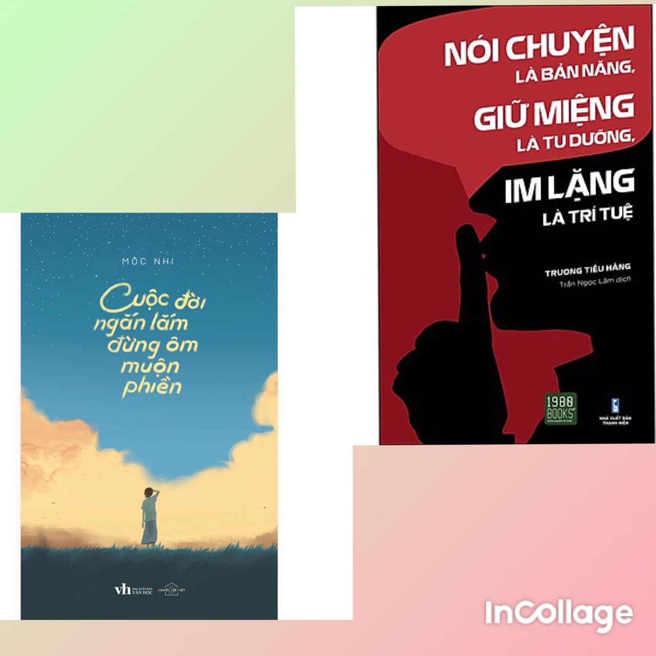 COMBO 2 cuốn Nói Chuyện Là Bản Năng Giữ Miệng Là Tu Dưỡng Im Lặng Là Trí Tuệ Cuộc đời ngắn lắm đừng ôm muộn phiền