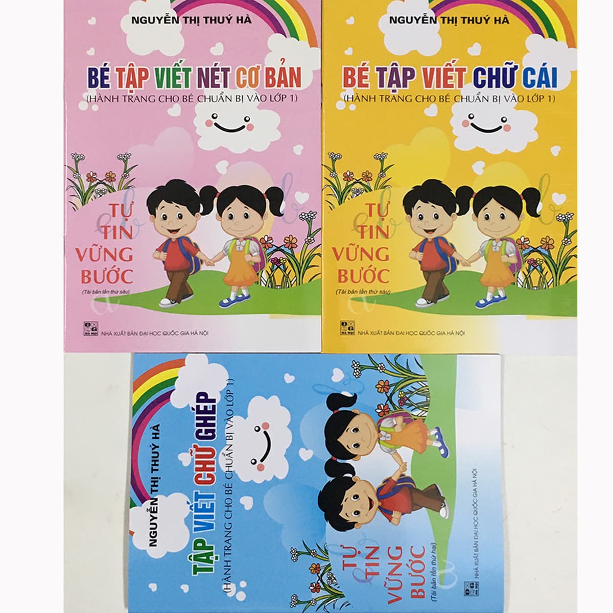 COMBO Bé Tập Viết Nét Cơ Bản Bé Tập Viết Chữ Cái Bé Tập Viết Chữ Ghép Hành trang cho bé chuẩn bị vào lớp 1