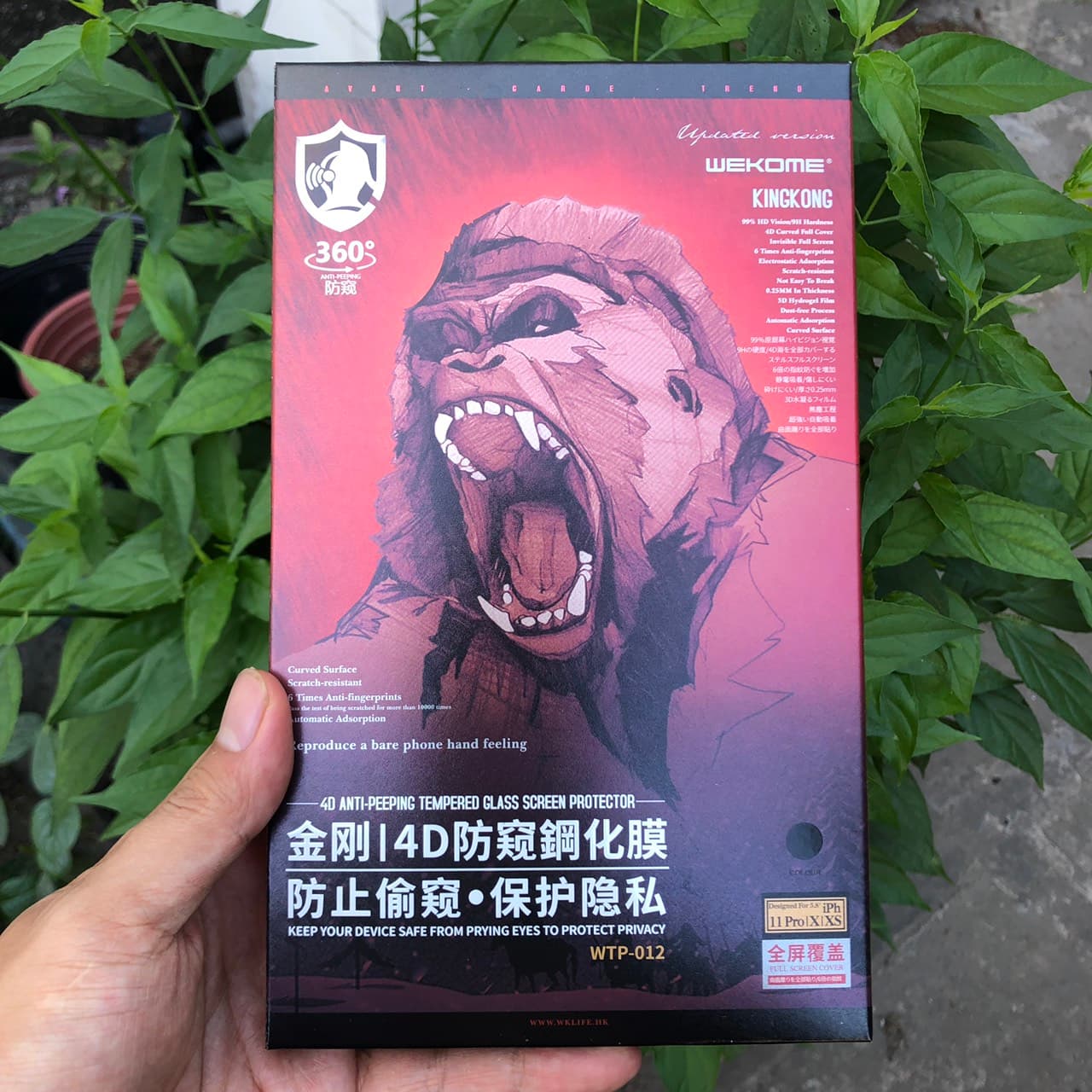 Kính Cường Lực Chống Nhìn Trộm KingKong Dành Cho iPhone Full Hộp Dán Full Màn 5.8 INCH XXS11PRO