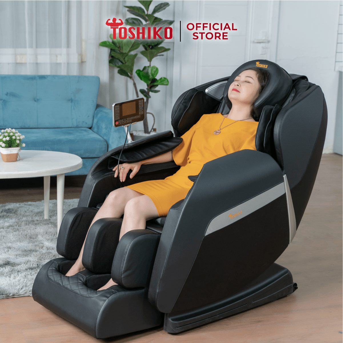 Ghế Massage Toàn Thân Đa Năng Toshiko T21 Pro điều khiển giọng nói Công Nghệ Nhiệt Hồng Ngoại Tiên Tiến Hỗ Trợ giảm tình trạng đau mỏi người ghế massage toàn thân ghế massage giá rẻ Đen