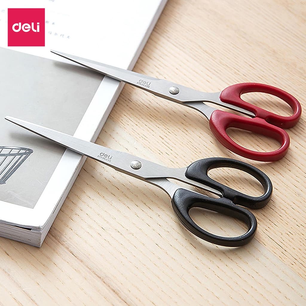 Kéo 210Mm Deli ĐenĐỏ 1 Chiếc E6010 Đỏ