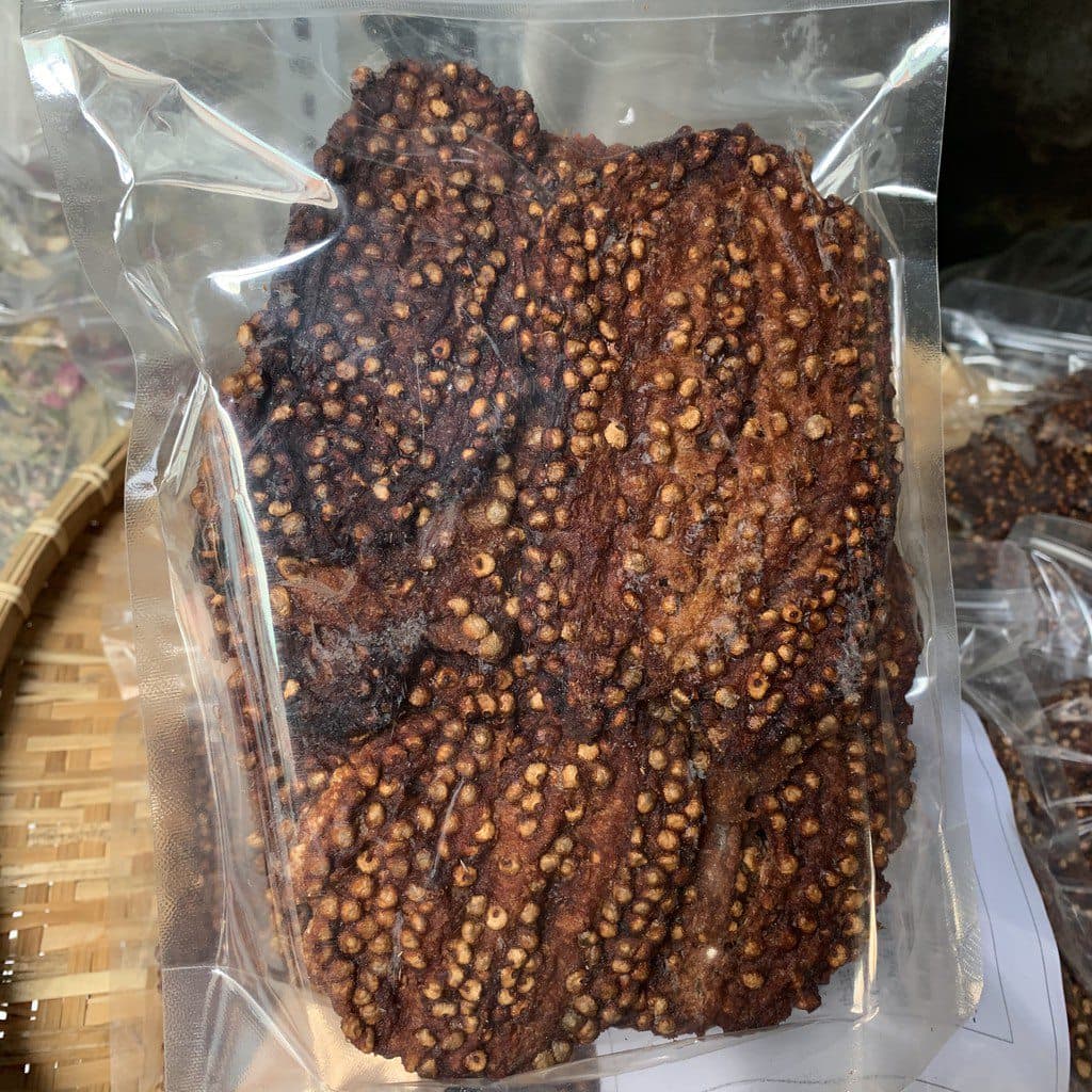 Đặc Sản Kon Tum Chuối hột nhà ép miếng Khô 1Kg Hút Chân không OCOP 3 Sao