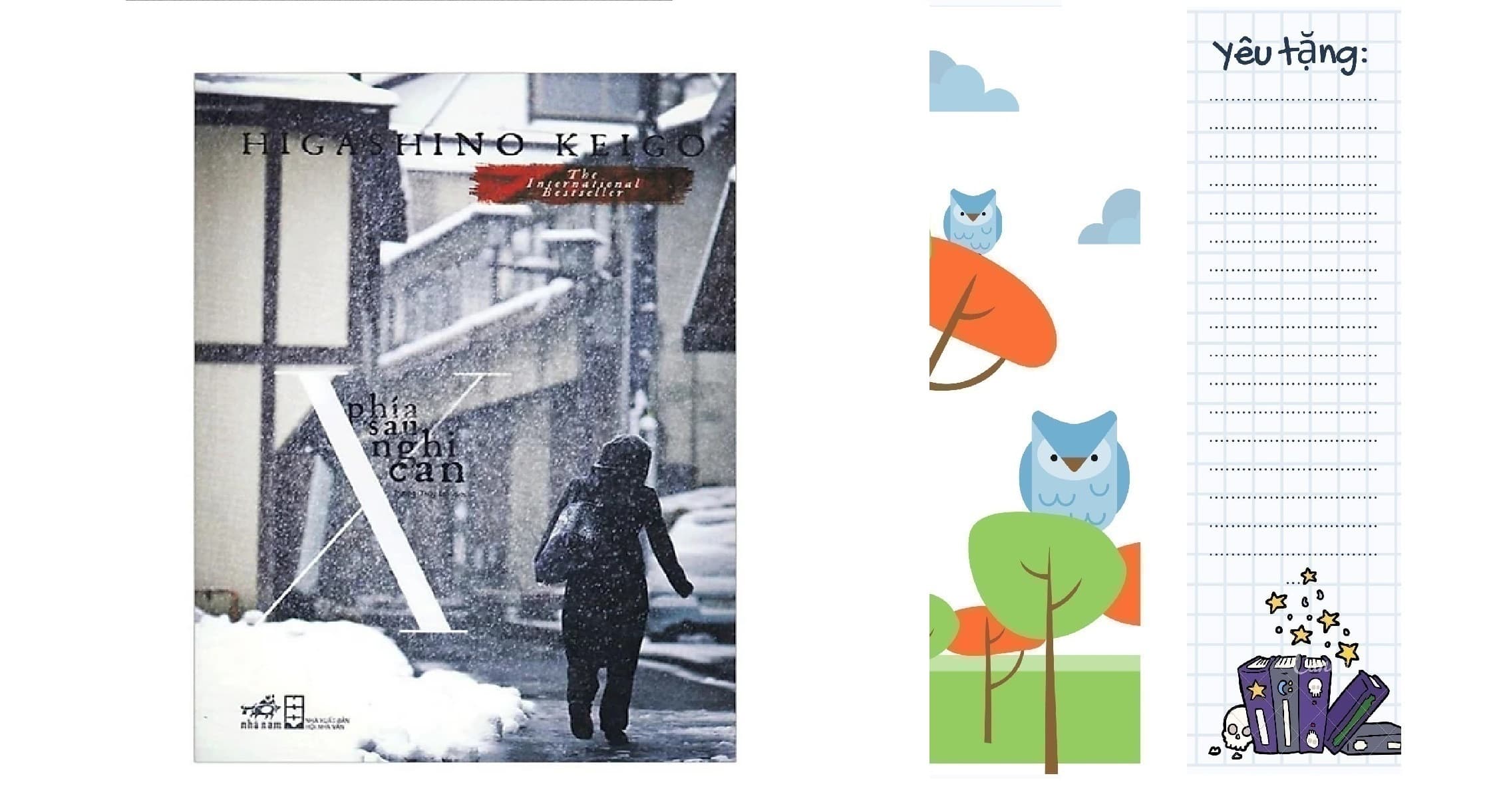 Sách Phía sau nghi can X tặng kèm bookmark thiết kế