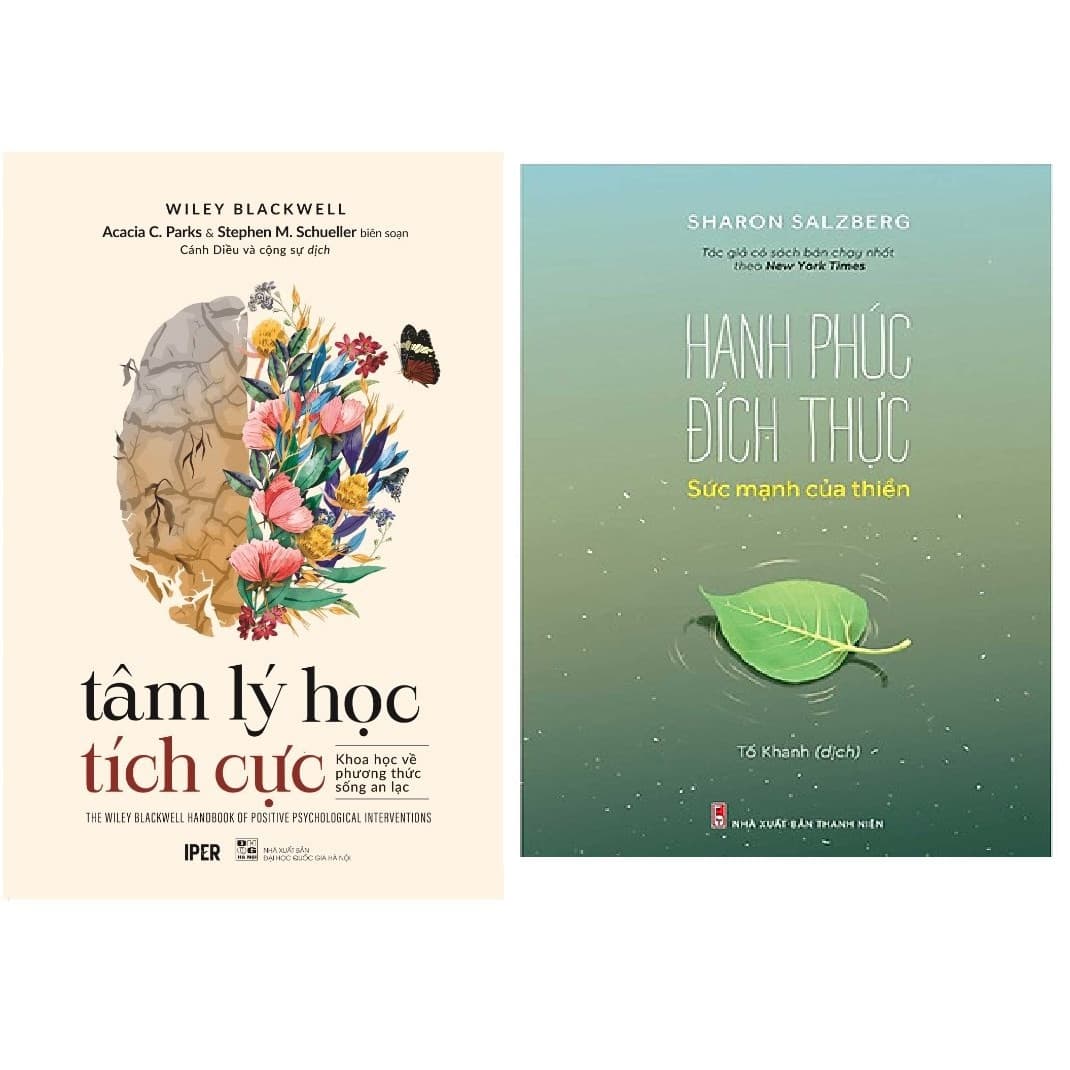Combo Tâm Lí Học Tích Cực Khoa Học Về Phương Thức Sống An LạcHạnh Phúc Đích Thực Sức Mạnh Của Thiền.MHBooks