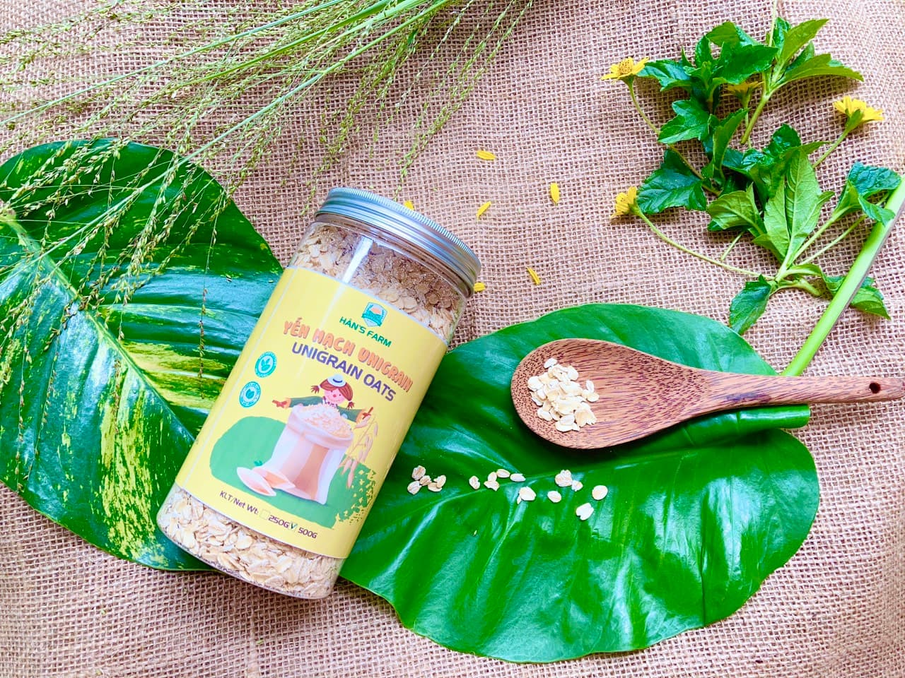 Yến mạch không biến đổi gen Unigrain ÚcUnigrain oats non GMO from Australia 250g