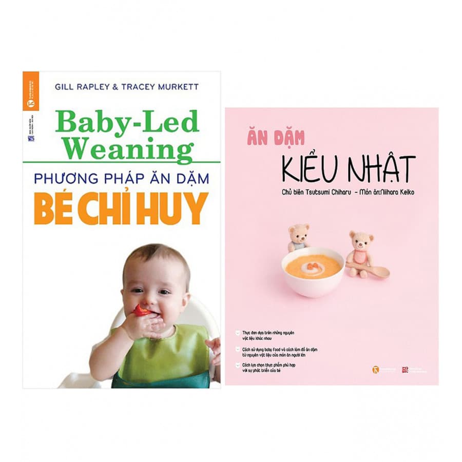 Combo Phương Pháp Ăn Dặm Bé Chỉ Huy Baby Led Weaning Tai Bản Ăn Dặm Kiểu Nhật Tái Bản 2018