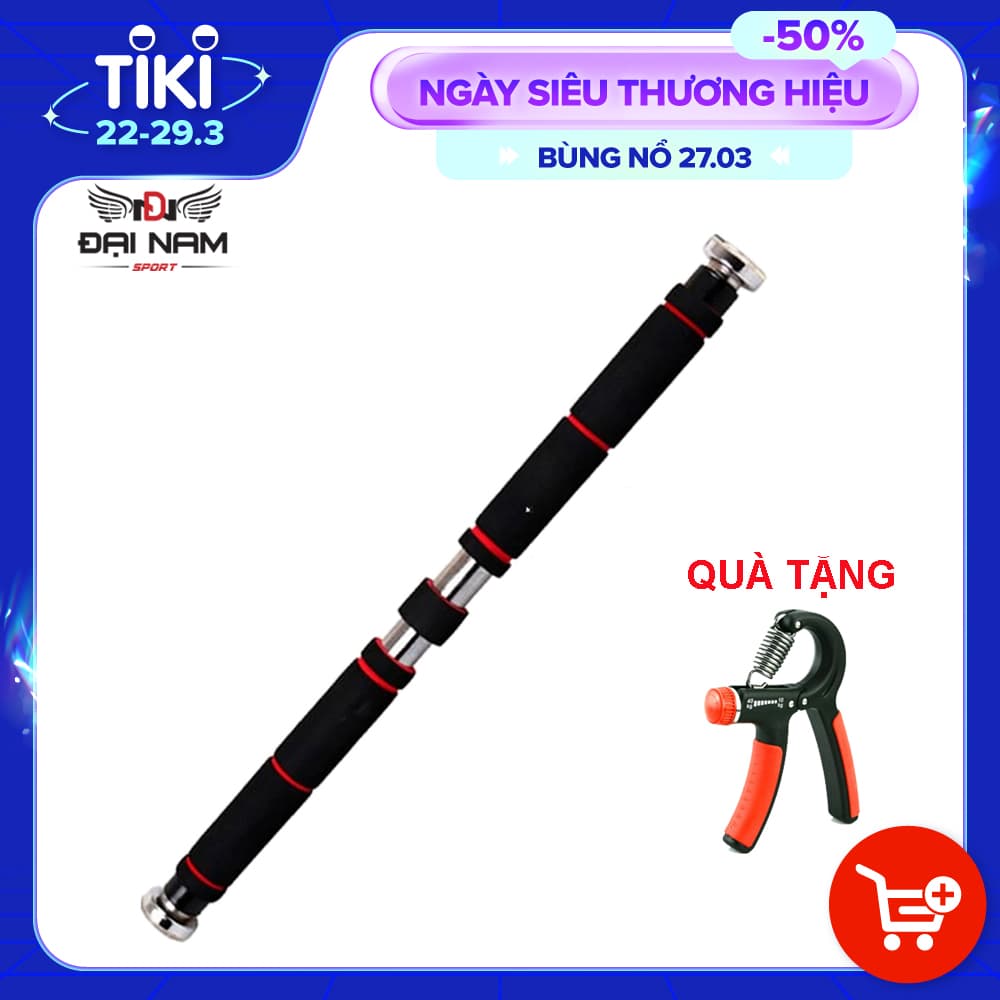 Combo xà đơn treo tường DNS KT 60 110cm Kìm bóp tay điều chỉnh lực