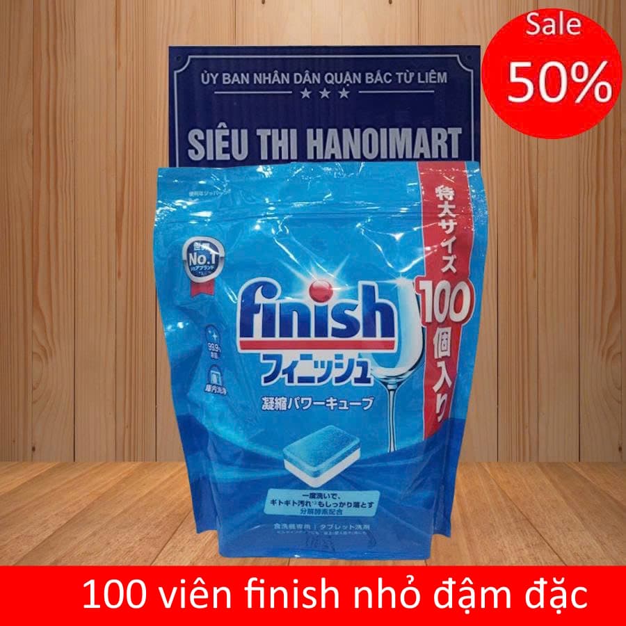 Viên rửa chén bát finish Xuất xứ Nhật