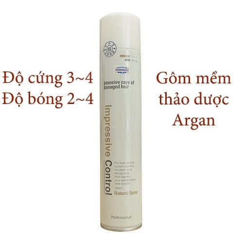 Gôm mềm Mugens Natural Spray tạo kiểu cho tóc giữ nếp lâu Hàn Quốc 300g Gôm mềm argan