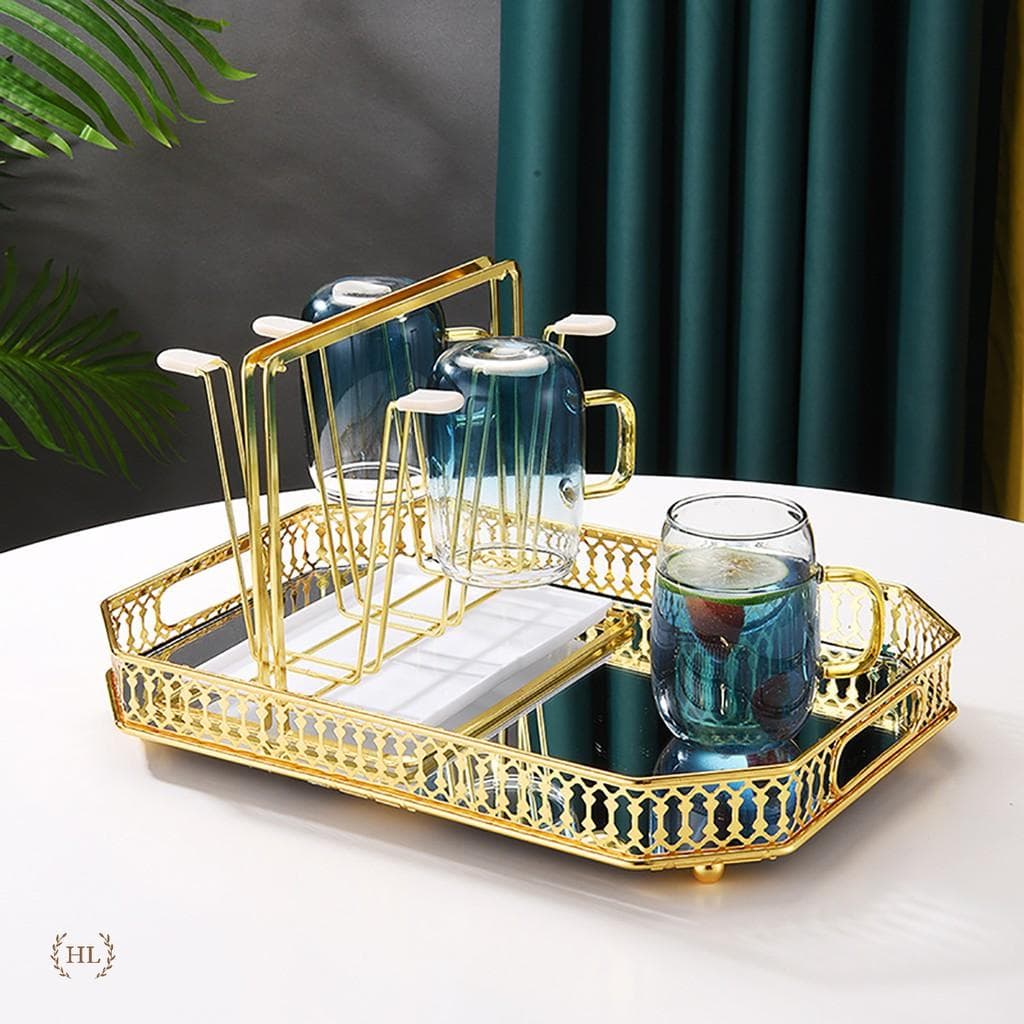 KHAY GƯƠNG KHAY KÍNH THỦY TINH KHAY DECOR CAO CẤP CHUYÊN DÙNG CHO BÌNH CỐC THỦY TINH ĐỰNG MỸ PHẨM