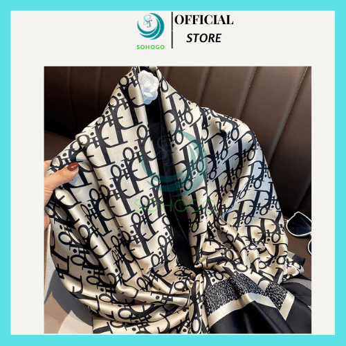 VIDEO Khăn choàng lụa cao cấp khăn quàng cổ quà tặng ý nghĩa cho phái đẹp có 2 size CHỌN SIZE 90x180cm