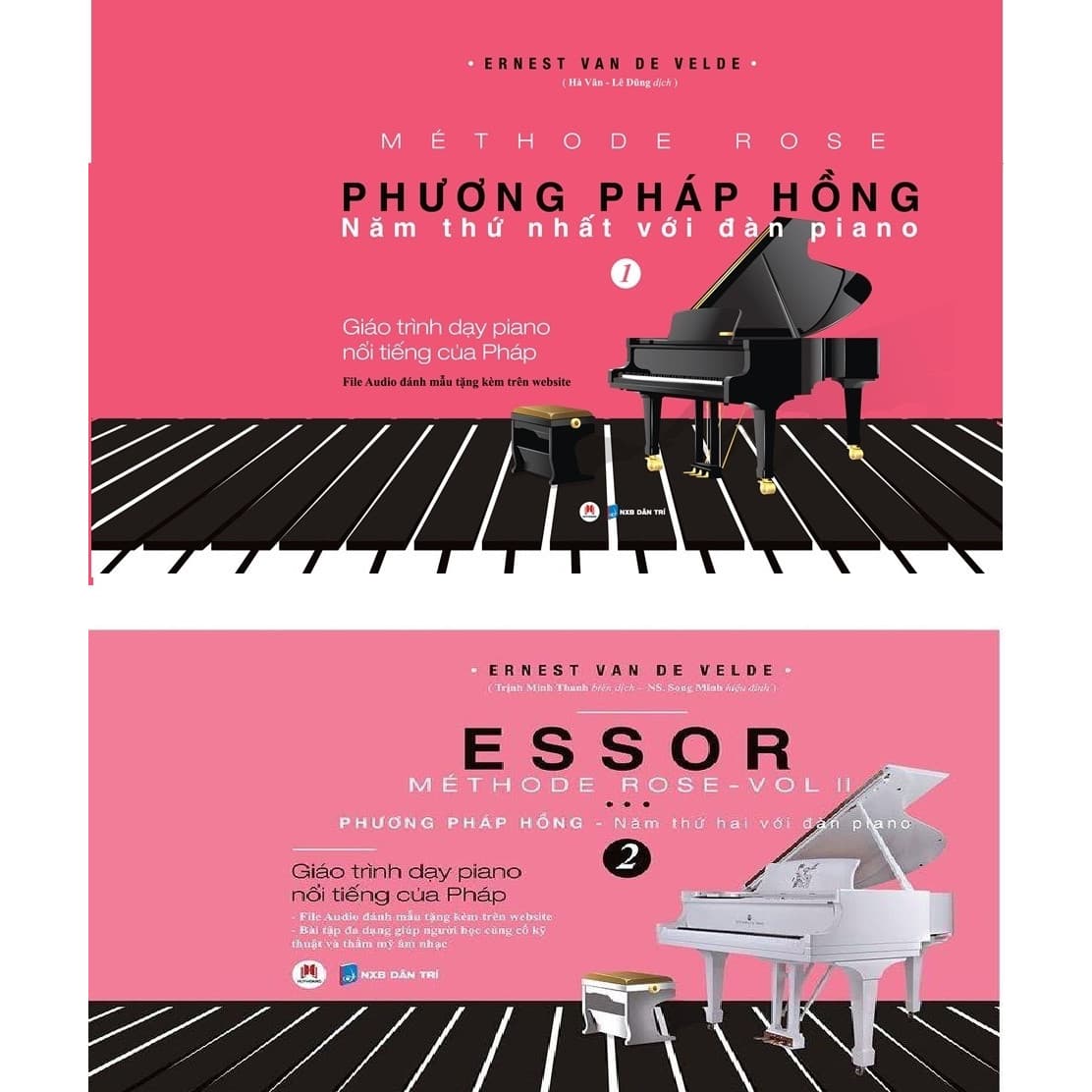 Combo Sách Giáo Trình Dạy Piano Nổi Tiếng Của Pháp Bộ 2 Tập