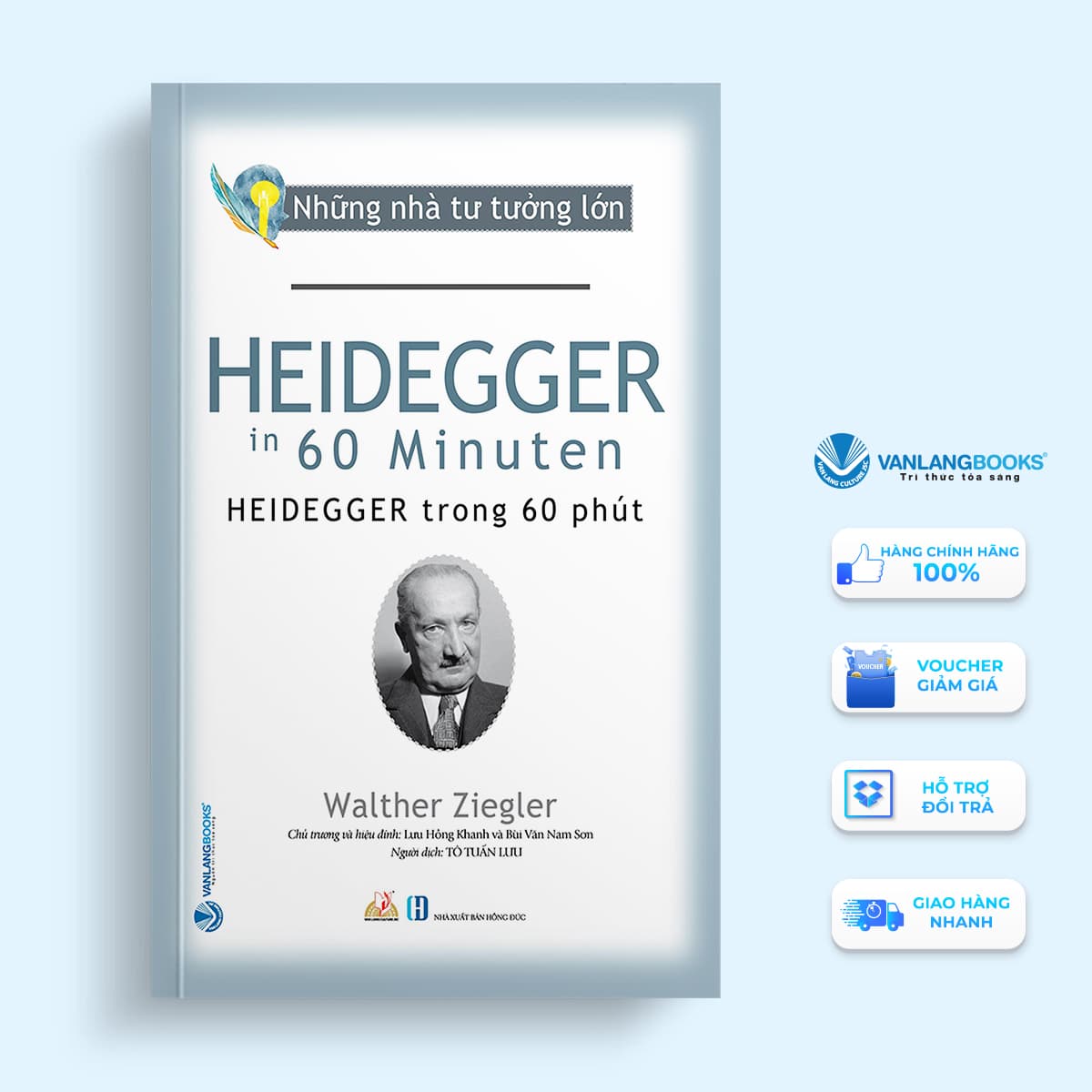 Sách Nhà Tư Tưởng Lớn Heidegger Trong 60 Phút