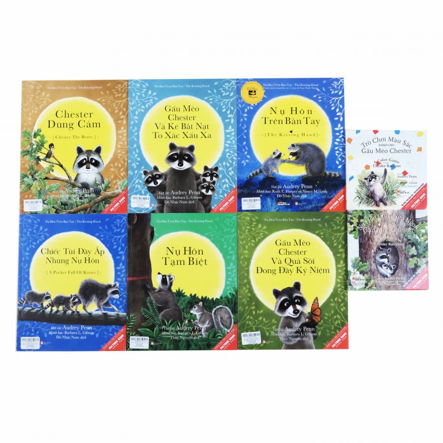 Sách Picturebook song ngữ Gấu mèo Chester Bộ 8 cuốn