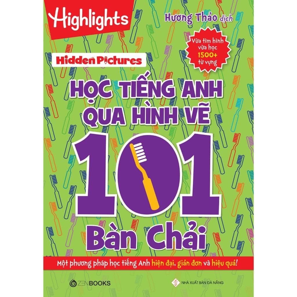 Sách Hidden Pictures Học Tiếng Anh Qua Hình Vẽ 101 Bàn Chải