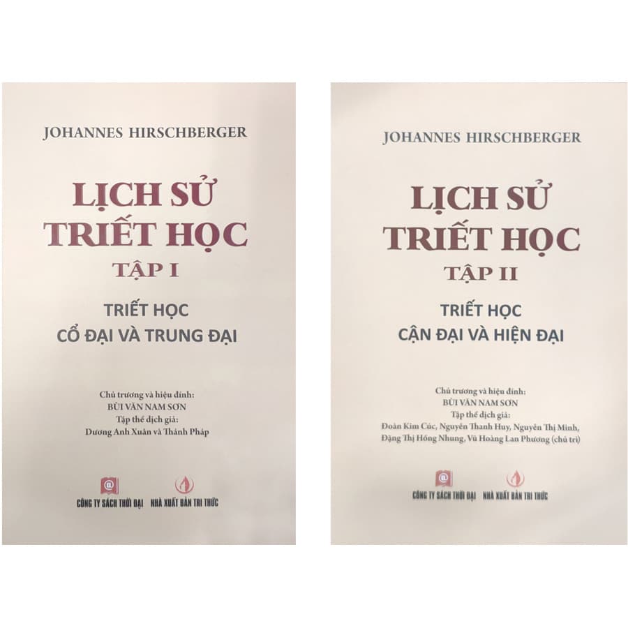 Sách Lịch Sử Triết Học Trọn Bộ 2 Tập Tập 1 Triết Học Cổ Đại Và Trung Đại Tập 2 Triết Học Cận Đại Và Hiện Đại