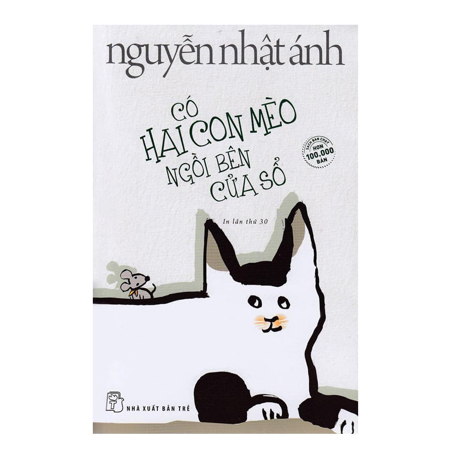 Sách Có Hai Con Mèo Ngồi Bên Cửa Sổ