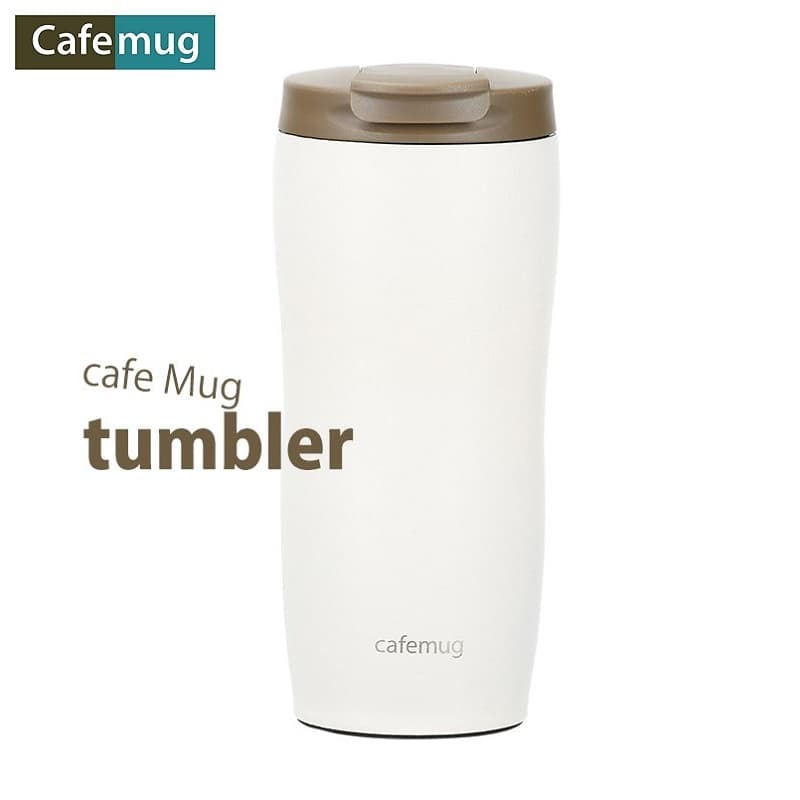 Bình Giữ Nhiệt Thép Không Gỉ Classic Cafe Mug Tumbler 360ml Hàng nội địa Nhật Bản TRẮNG SMOKYIVORY