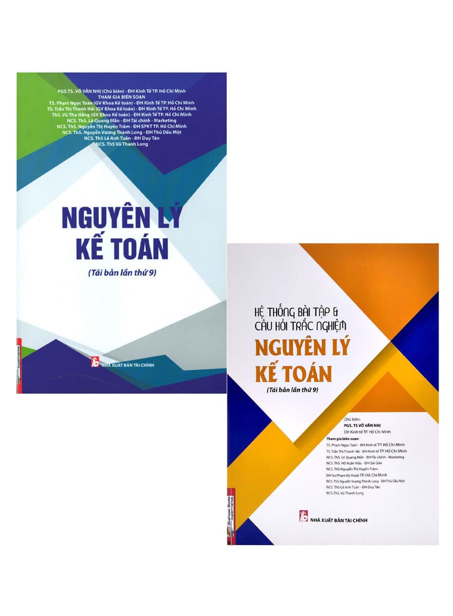 Nguyên Lý Kế Toán Hệ Thống Bài Tập &Câu Hỏi Trắc Nghiệm Nguyên Lý Kế Toán COMBO 2 CUỐN