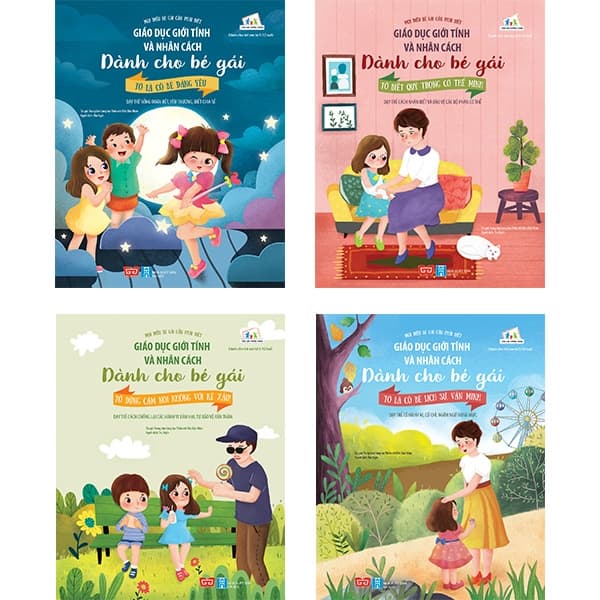 Combo Giáo Dục Giới Tính Và Nhân Cách Dành Cho Bé Gái Bộ 4 Cuốn
