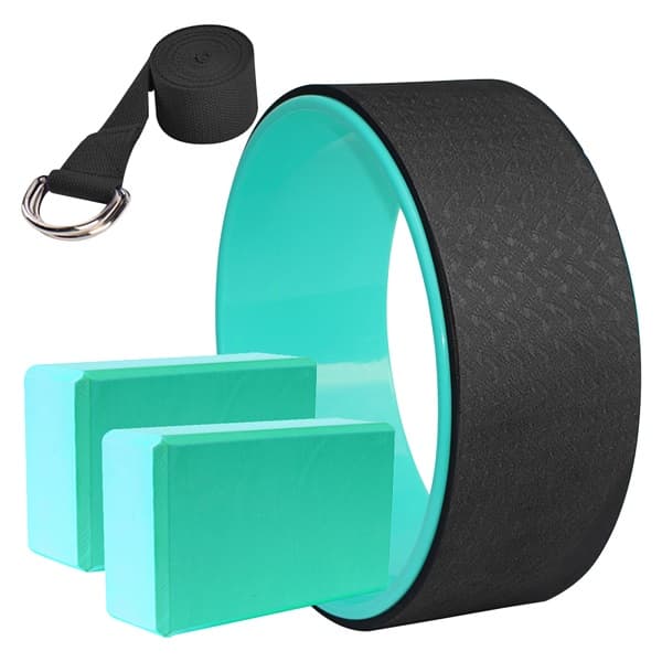 Combo Vòng yoga 33cm 2 gối yoga1 Dây tập 1 83m Tiện Dụng Bản Tiêu Chuẩn ComBo Vòng Đen Xanh Ngọc