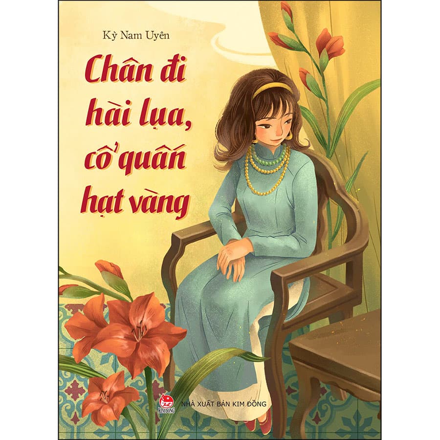 Sách Chân Đi Hài Lụa Cổ Quấn Hạt Vàng