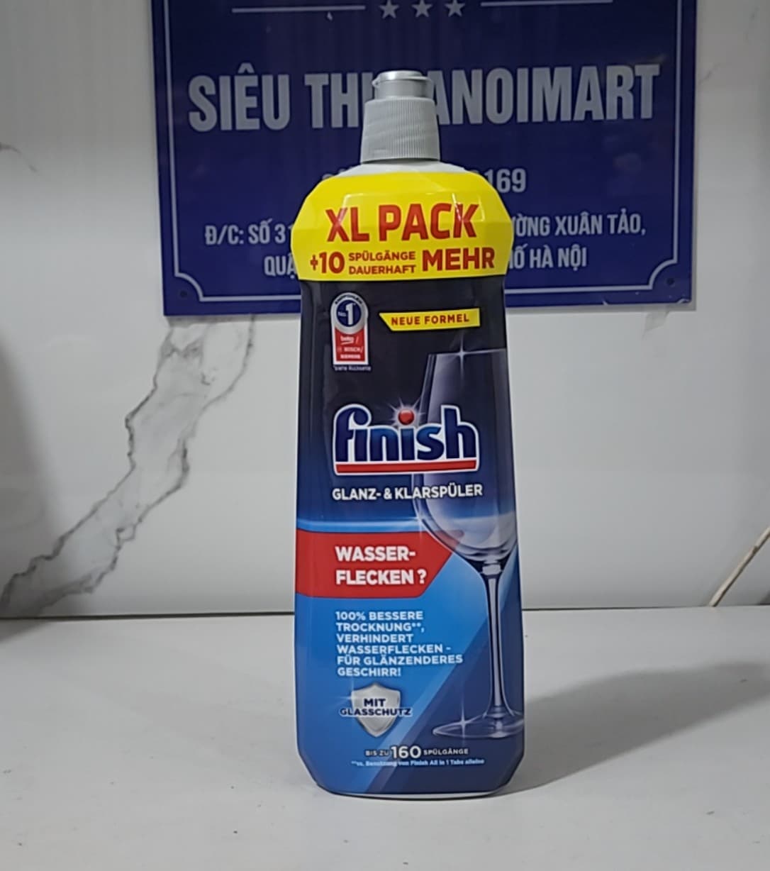 Nước làm bóng Finish 800ml hương chanh dành cho máy rửa bát
